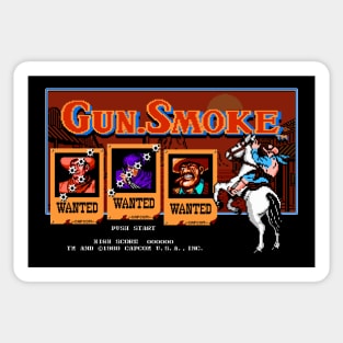 Title Screams: Gun.Smoke Sticker